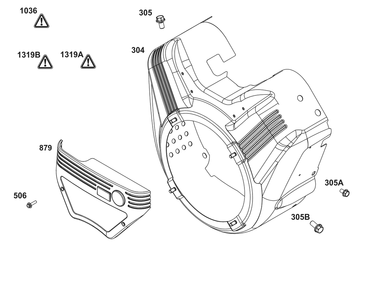 Blower Housing Group Diagram and Parts List for 386442-0467-G1  Briggs and Stratton Engine